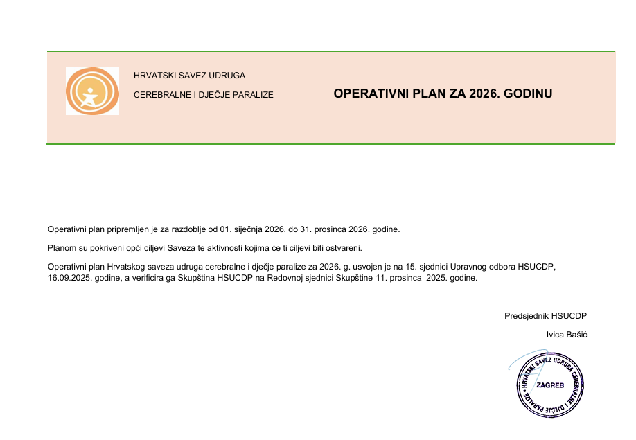 Operativni plan 2026